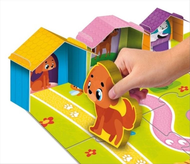 Lisciani, Montessori baby, Farma dziecięca, drewniana