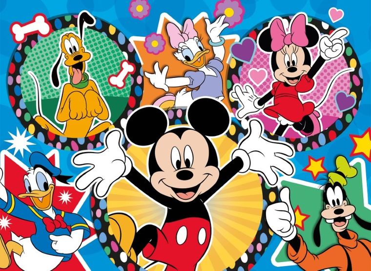 Lisciani, Myszka Miki, Eko, puzzle dwustronne, 24 elementy