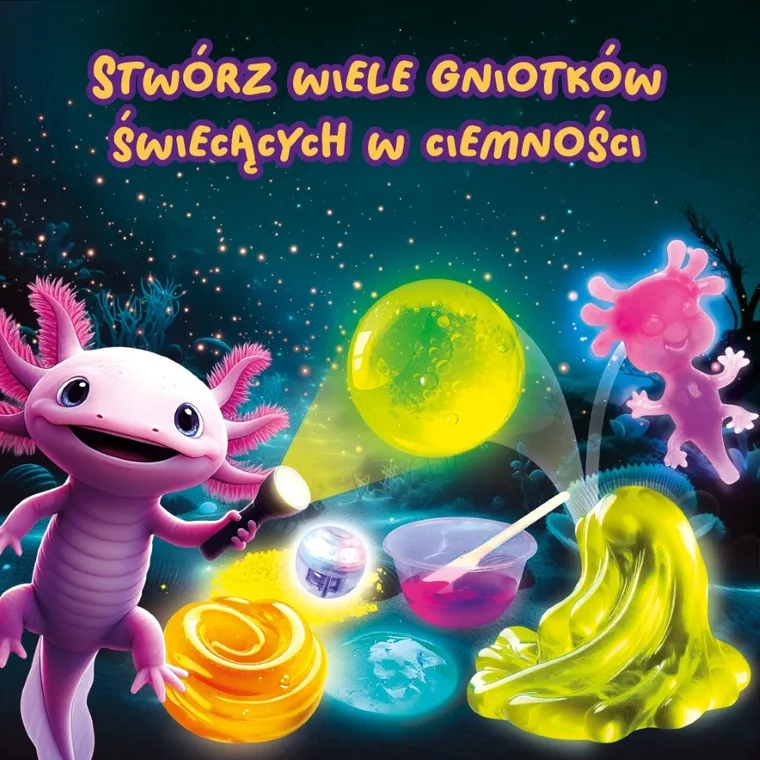 Lisciani, Slumi science, Gniotek w ciemności, zestaw do tworzenia gniotków