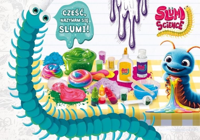 Lisciani, Slumi, Stwórz 100 slimów, zestaw kreatywny