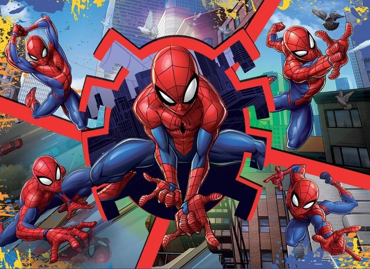 Lisciani, Spidey i super-kumple, puzzle dwustronne, 24 elementy