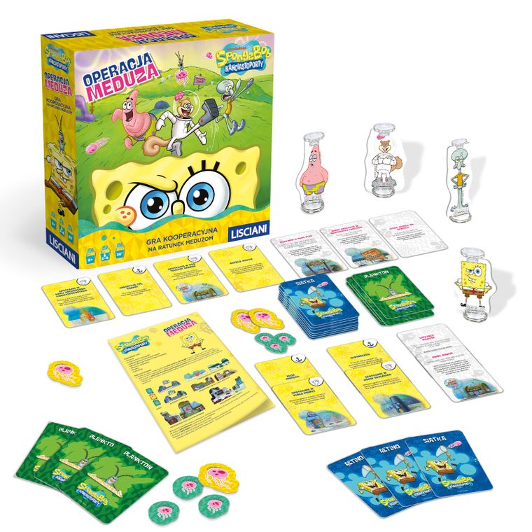 Lisciani, Spongebob, Na ratunek meduzom, gra kooperacyjna