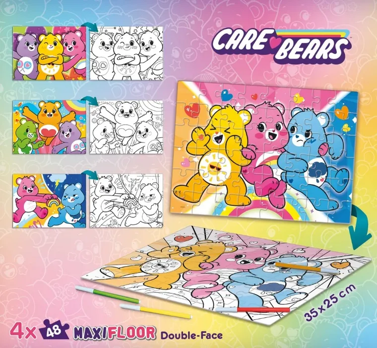 Lisciani, Troskliwe Misie, puzzle podłogowe, 4-48 elementów