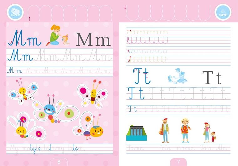 Literki 1-klasisty. Ćwiczenia w pisaniu liter