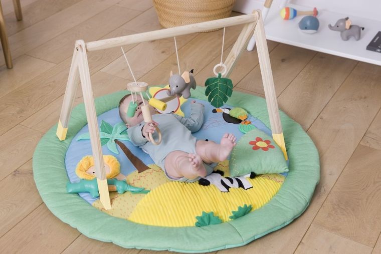 Little Big Friends, stojak edukacyjny, drewniany, dżungla