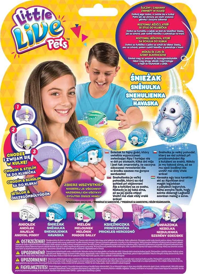 Little Live Pets, Jeżyk Śnieżak, zabawka interaktywna