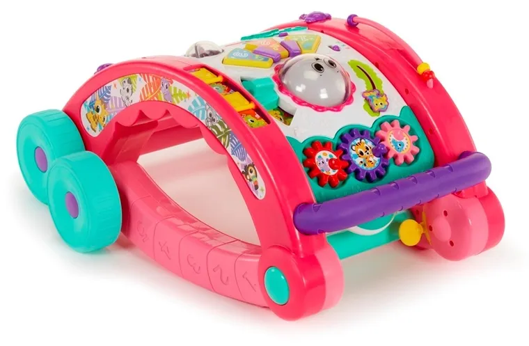 Little Tikes, chodzik i stół aktywności, 3w1, różowy