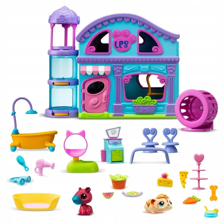 Littlest Pet Shop, domek z figurkami i akcesoriami