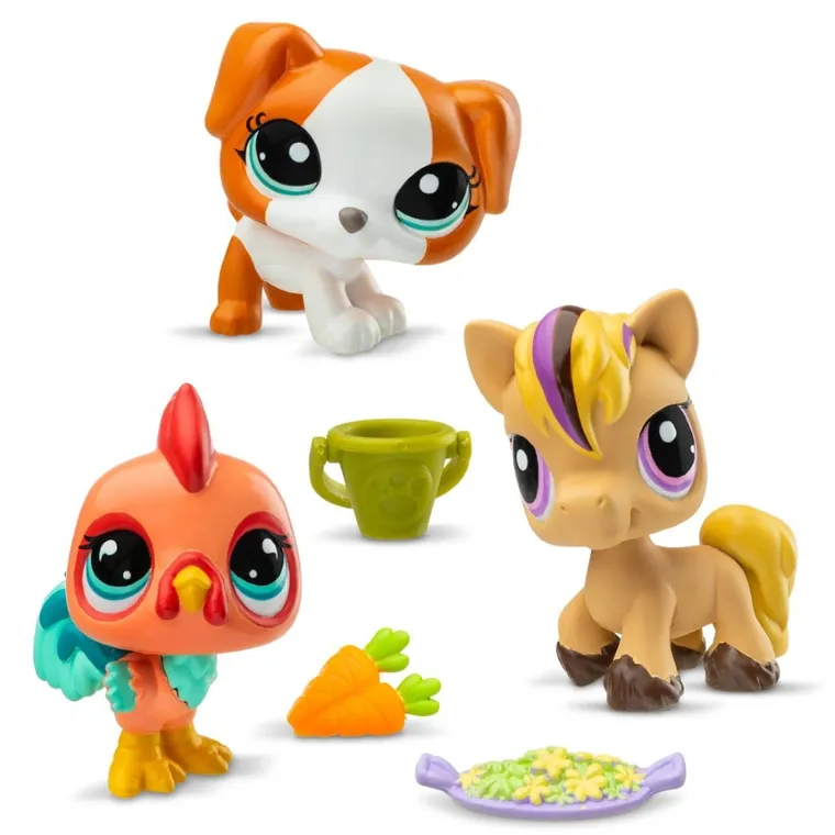 Littlest Pet Shop, Pet Trio, zestaw 3 figurek