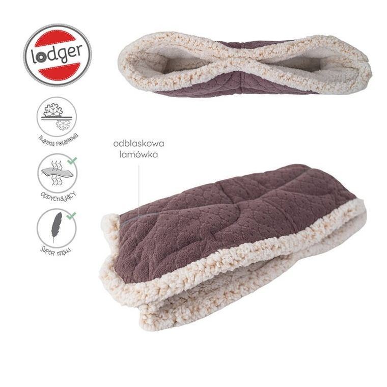 Lodger, Fleece, Mauve, mufka do wózka, polarowa, wrzosowa