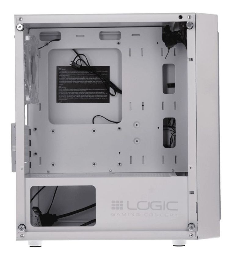 Logic Concept, Atos ARGB Mini, obudowa komputerowa, USB 3.0, biała