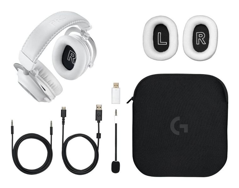 Logitech, G Pro X2 Lightspeed, słuchawki, białe