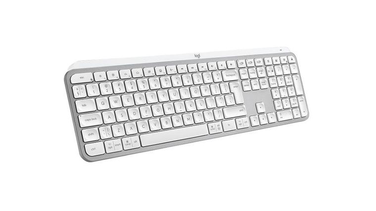 Logitech, MX Keys S US, klawiatura, grey