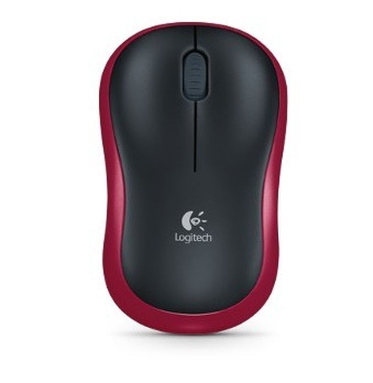 Logitech, mysz bezprzewodowa M185 910-002240, czerwona