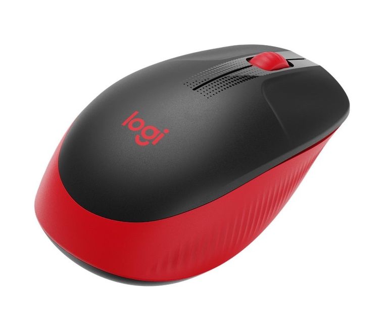Logitech, mysz bezprzewodowa, M190, red