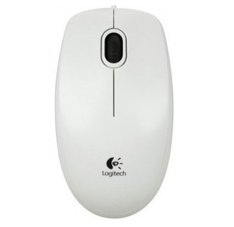 Logitech, mysz optyczna B100 OEM 910-003360 White