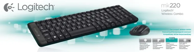 Logitech, zestaw klawiatura + mysz, 920-003161, czarny
