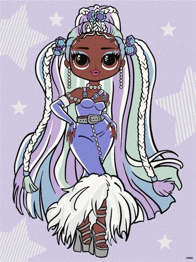 L.O.L. Surprise! malowanie po numerach, 30-40 cm