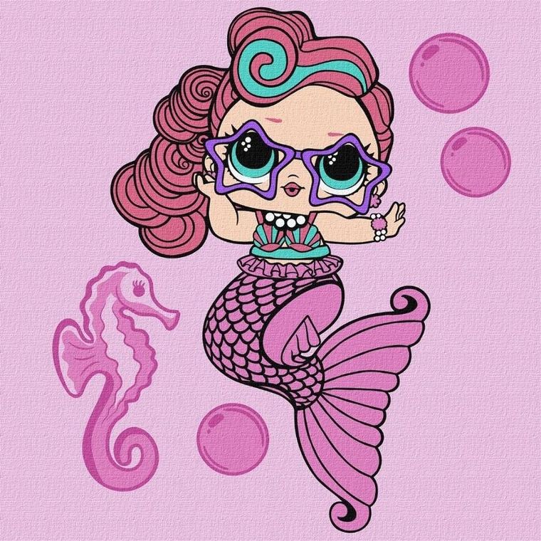 L.O.L. Surprise! malowanie po numerach, 40-40 cm