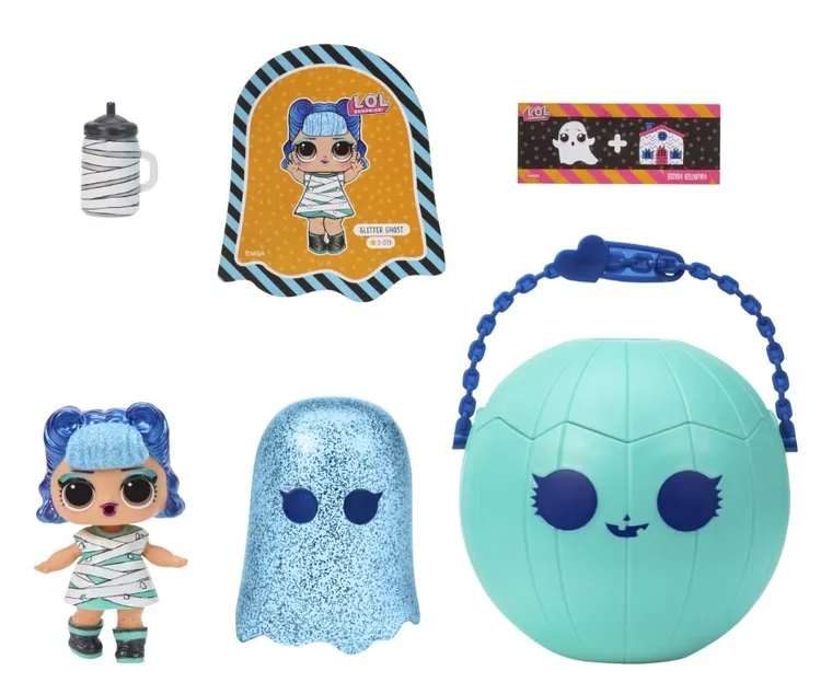 L.O.L. Surprise, Spooky Party, Glitter Ghost, mini laleczka