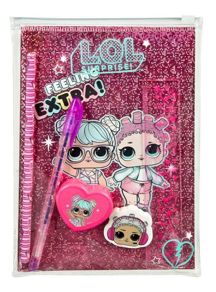 L.O.L. Surprise, zestaw szkolny w saszetce, 7 elementów
