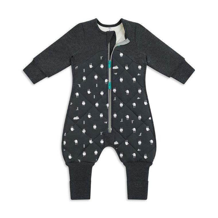 Love To Dream, Organic&Merino, Etap 3, śpiworek z rękawkami i nogawkami, czarny, TOG 2.5, 6-12 m