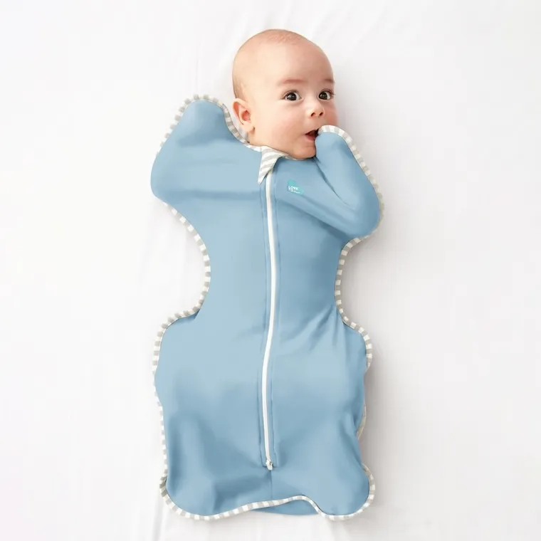 Love to Dream, Swaddle Up, otulacz, śpiworek, etap 1, TOG 1.0, dusty blue, rozmiar S