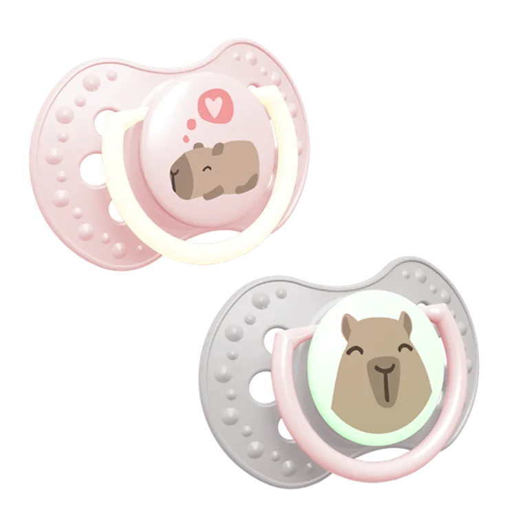 Lovi, CapiChill Girl, smoczek dynamiczny, silikonowy, 18m+, 2 szt.