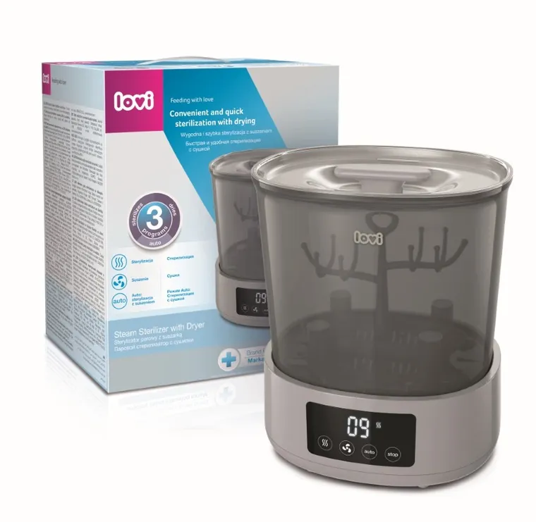 Lovi, elektryczny sterylizator parowy z suszarką