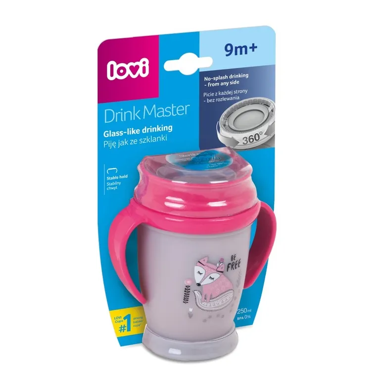 Lovi, Indian Summer girl Junior, kubek 360° z uchwytami, 250 ml