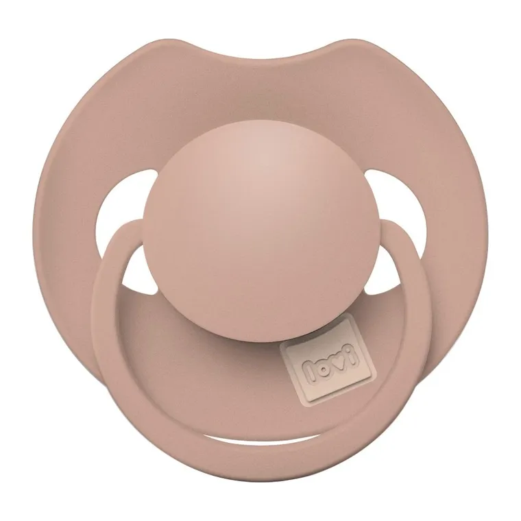 Lovi, Prime, smoczek silikonowy, dynamiczny, 0-6m, Blush, 1 szt.