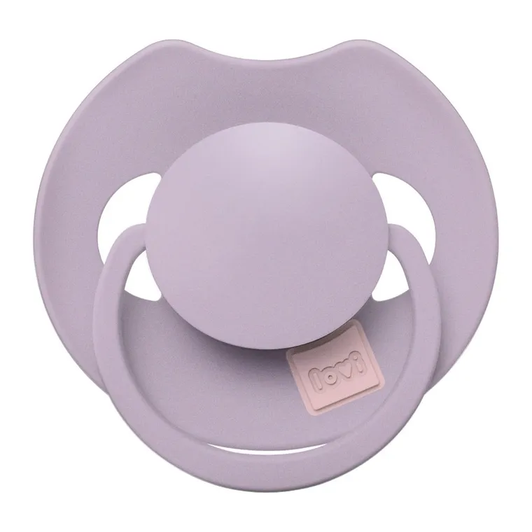 Lovi, Prime, smoczek silikonowy, dynamiczny, 0-6m, Violet, 1 szt.