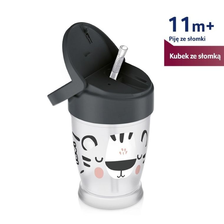 Lovi, Salt&Pepper Junior, kubek ze słomką, 250 ml