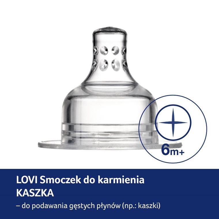 Lovi, smoczek dynamiczny, kaszka, 6m+, 2 szt.