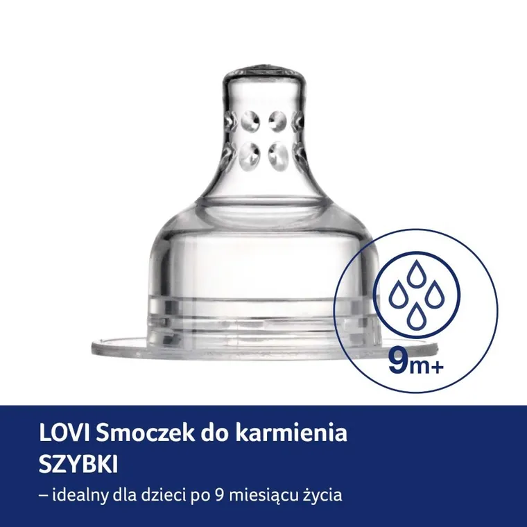 Lovi, smoczek dynamiczny, szybki, 9m+, 2 szt.