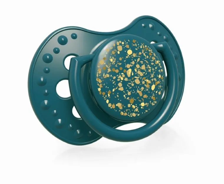 Lovi, Stardust Green, silikonowy smoczek, dynamiczny, 3-6m, 2 szt