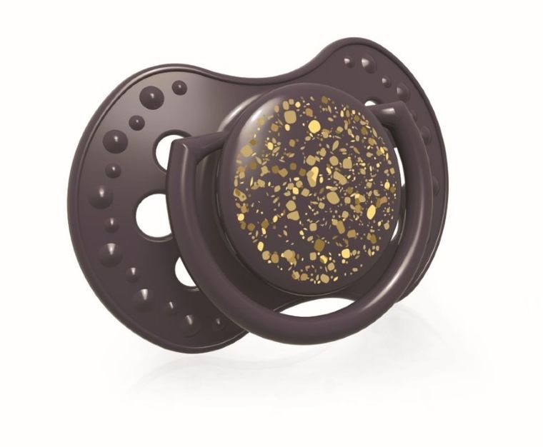 Lovi, Stardust Violet, silikonowy smoczek, dynamiczny, 0-3m, 2 szt