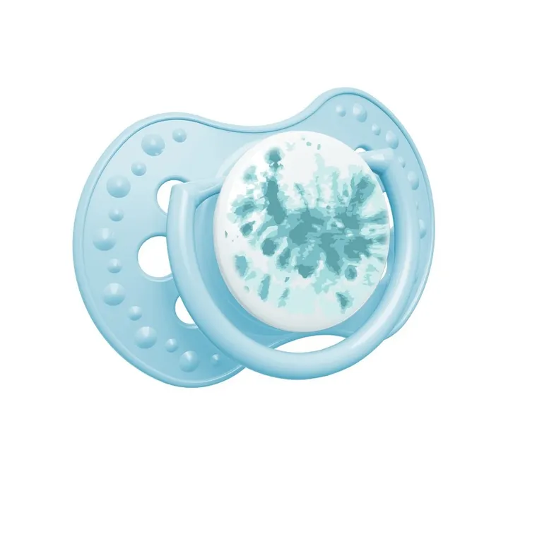 Lovi, Tie Dye, smoczek silikonowy, dynamiczny, Blue, 3-6 m, 2 szt.