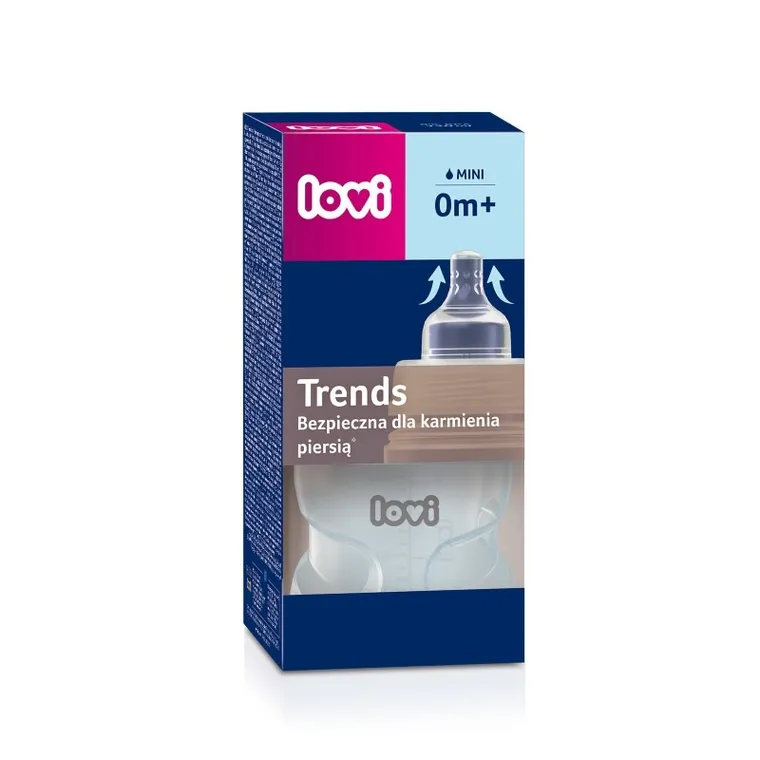 Lovi, Trends, butelka do karmienia, zielona, 120 ml