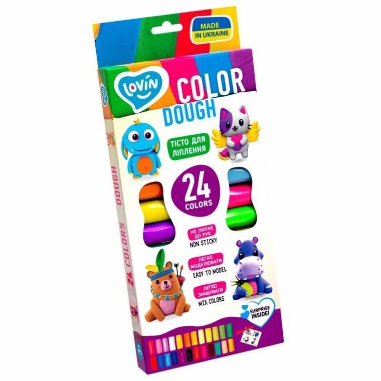 Lovin, ciastolina do modelowania, 24 kolory