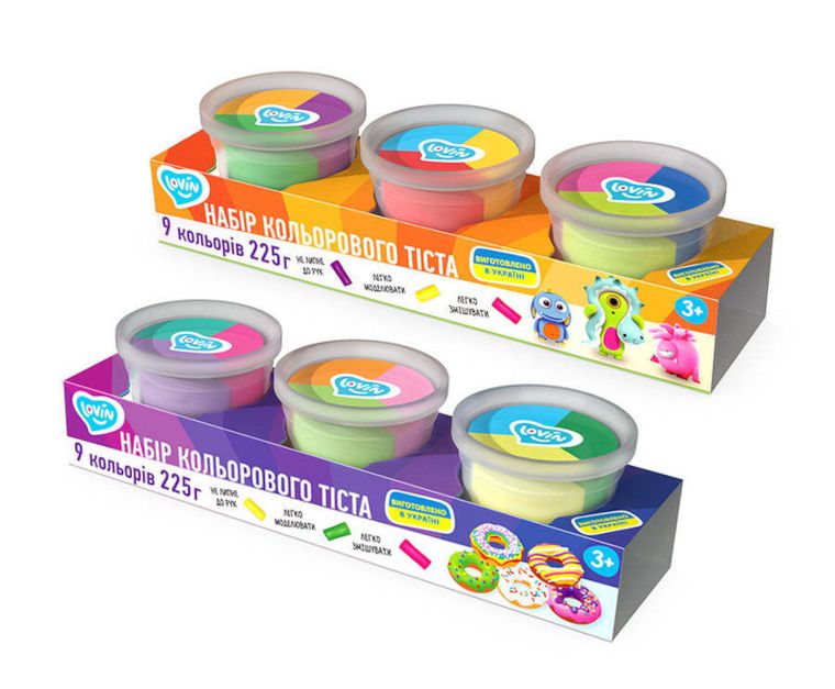 Lovin, ciastolina do modelowania, 3-3 kolory