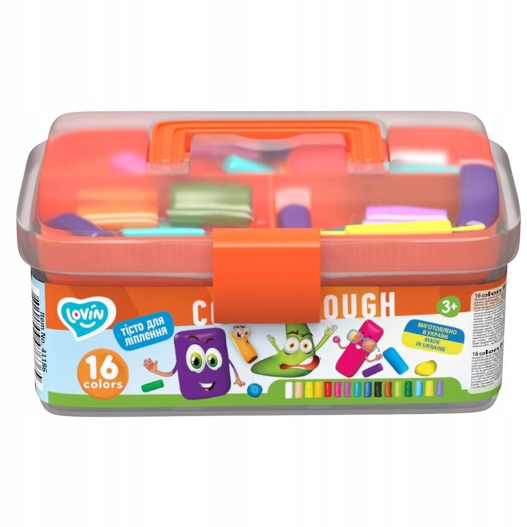 Lovin, ciastolina do modelowania w pudełku, 16 kolorów