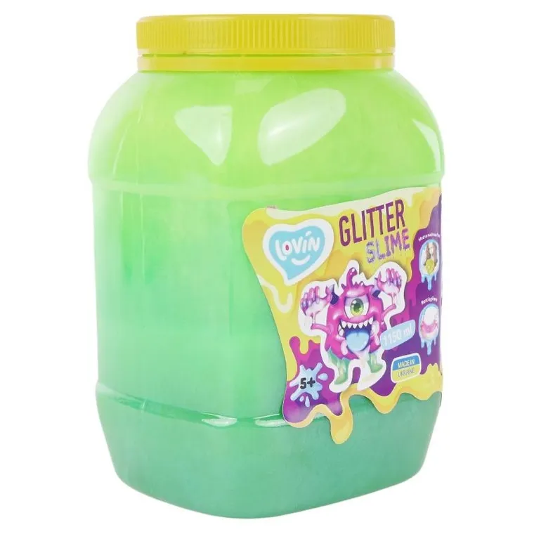 Lovin, glitter slime, glutek w słoiku, 1150 ml