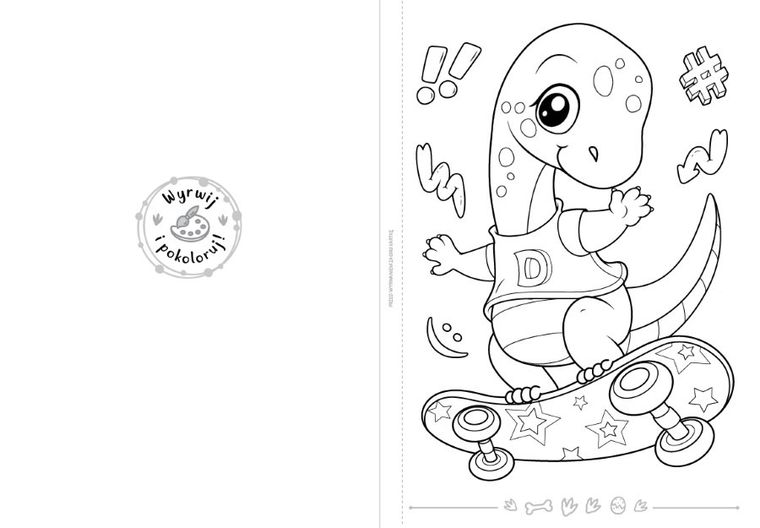 Lubię kolorować dinozaury