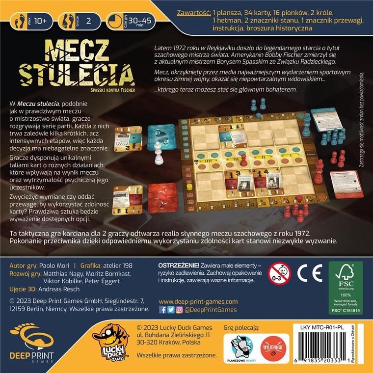 Lucky Duck Games, Mecz stulecia, gra karciana