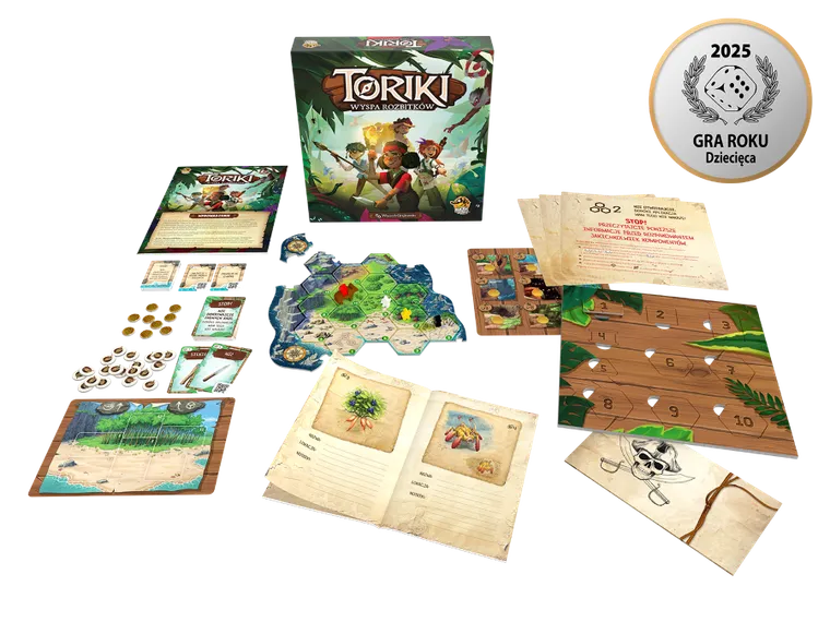 Lucky Duck Games, Toriki Wyspa rozbitków, gra familijna