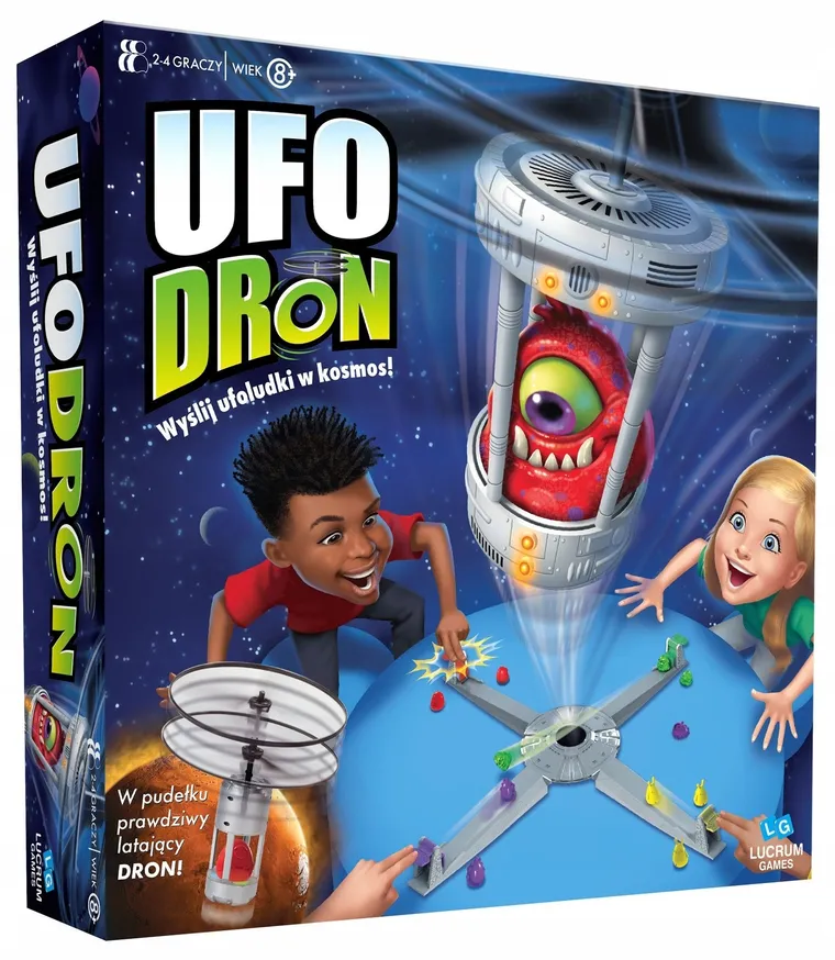 Lucrum Games, Ufodron, zręcznościowa gra familijna z latającym dronem