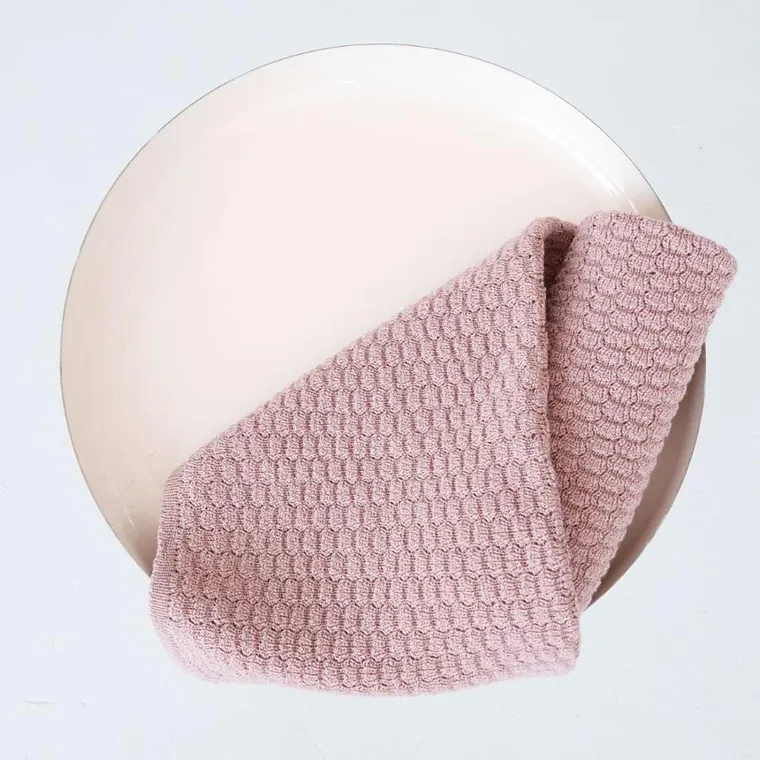 Lullalove, Premium, kocyk z wełny merino, termoregulacja, pudrowy róż, 90-100 cm