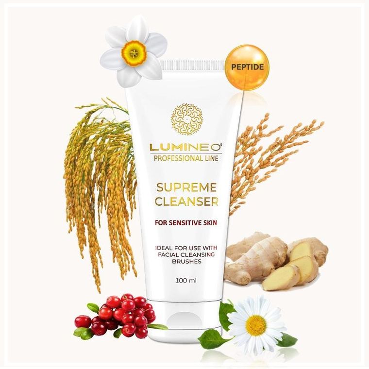Lumineo, Professional Line, żel do oczyszczania twarzy do skóry wrażliwej, 100 ml