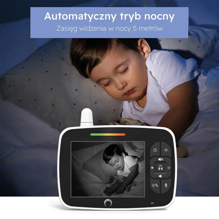 Luna Bambini, niania elektroniczna, Baby Monitor Prestige, kolorowy ekran, 5 cali